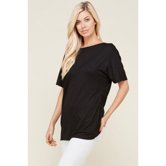 Black twist back top - Picture 4 of 4